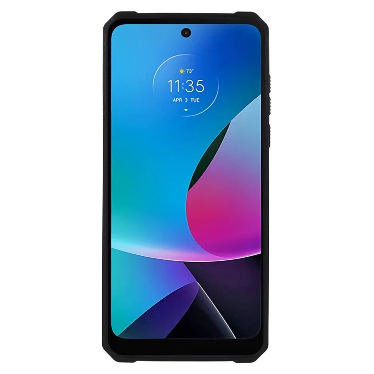 Per Motorola Moto G Play (2023) 4G Kickstand Card Holder Phone Case Slide Lens Protection PC+TPU Phone Cover - Viola