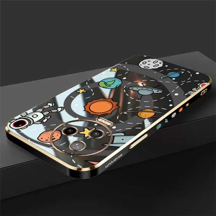 RZANTS per Infinix Note 12 Pro 4G Ultralight Phone Case Toy Planet Pattern Electroplating TPU Phone Cover - Nero