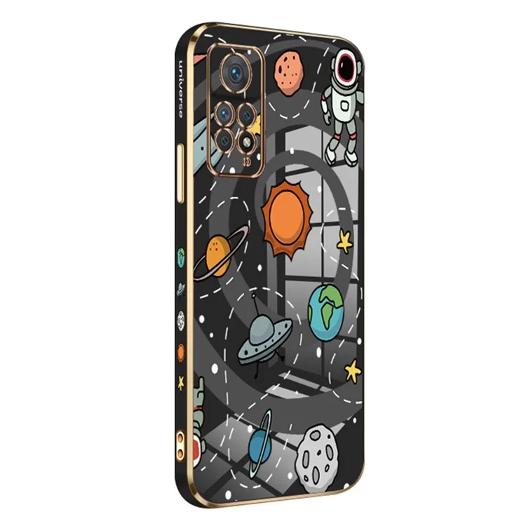 RZANTS Pour Xiaomi Redmi Note 11 Pro 5G (Qualcomm) / 4G (MediaTek) Étui pour smartphone Motif Planète de jouets Coque de téléphone TPU - Noir