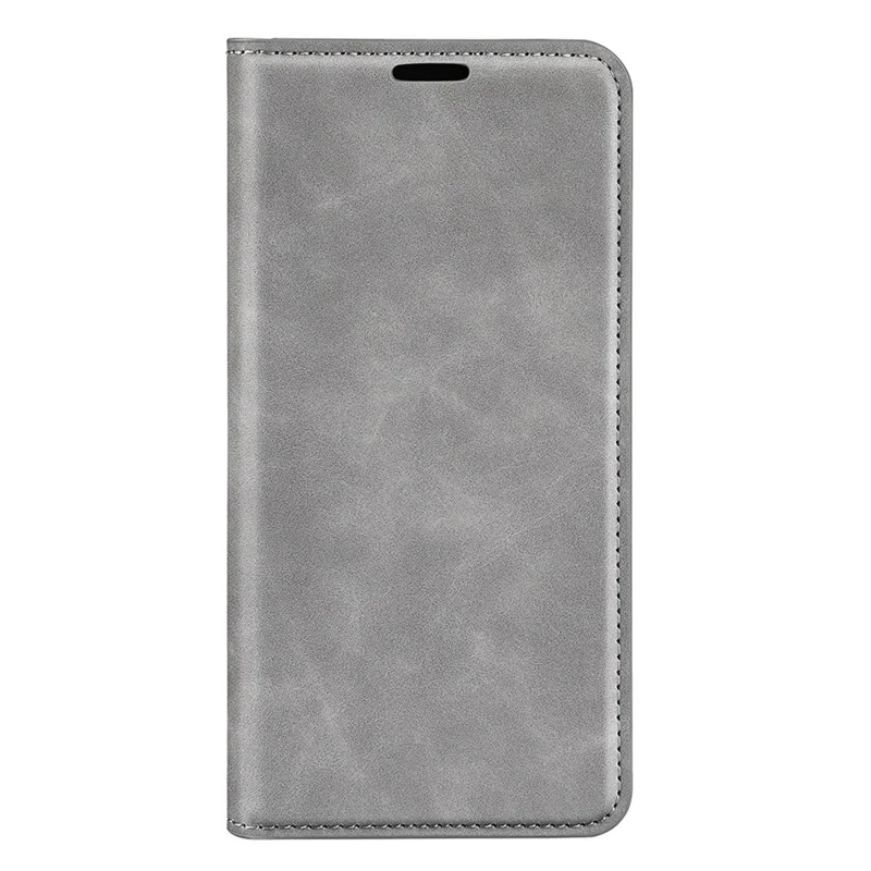 For Xiaomi 13 Lite / Civi 2 5G Skin-touch Leather Wallet Phone Case Flip Stand Protective Cover - Grey