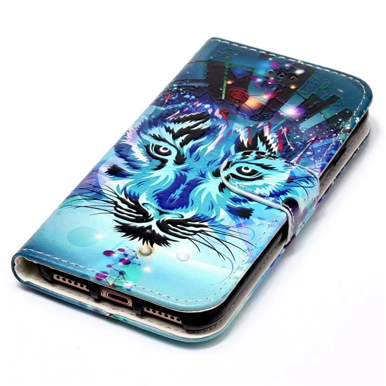 For Xiaomi Poco X5 Pro 5G / Redmi Note 12 Pro Speed 5G / Note 12 Pro 5G Pattern Printing Phone Cover Leather Wallet Flip Stand Case - Wolf