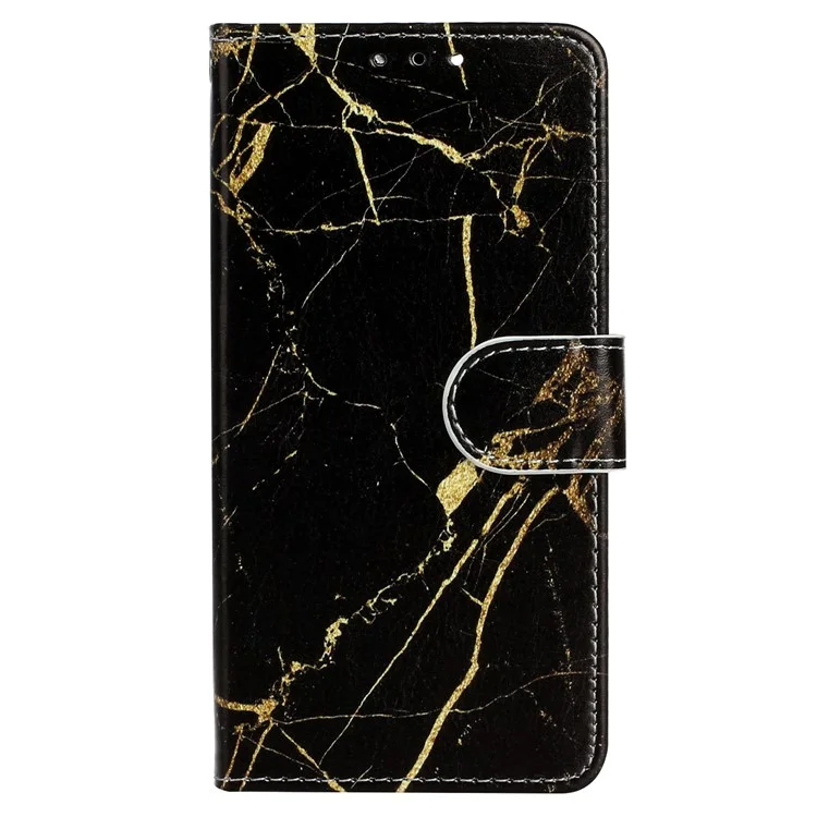 For Xiaomi Redmi Note 12 Pro 5G / Note 12 Pro Speed 5G / Poco X5 Pro 5G Leather Phone Case Pattern Printing Flip Wallet Stand Cover - Black Gold Marble