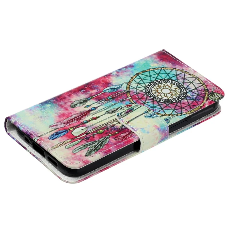 For Xiaomi Redmi Note 12 Pro 5G / Note 12 Pro Speed 5G / Poco X5 Pro 5G Leather Phone Case Pattern Printing Flip Wallet Stand Cover - Green Wind Chime
