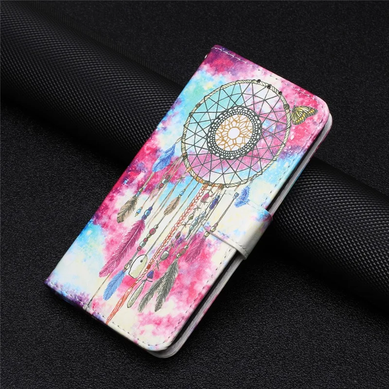 For Xiaomi Redmi Note 12 Pro 5G / Note 12 Pro Speed 5G / Poco X5 Pro 5G Leather Phone Case Pattern Printing Flip Wallet Stand Cover - Green Wind Chime