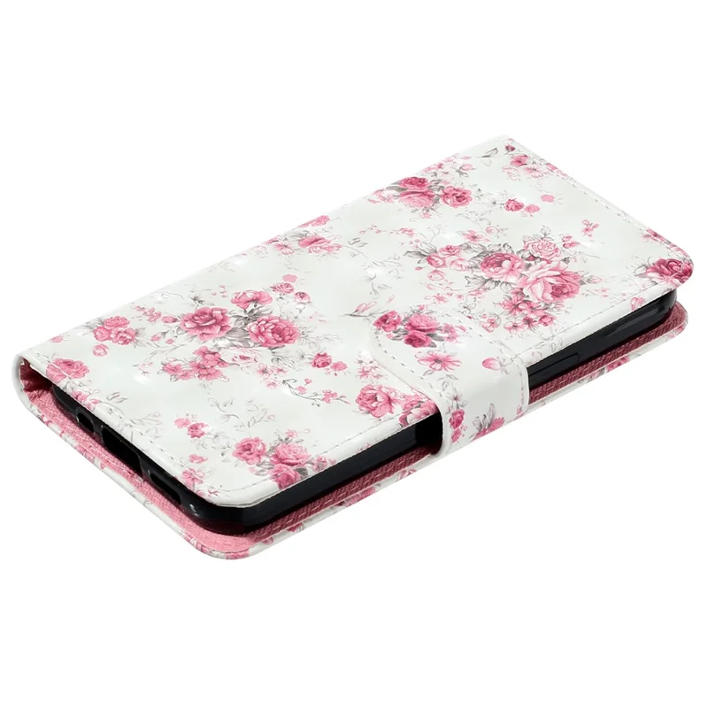 For Sony Xperia 10 V Phone Case 3D Pattern Printing Flip Stand PU Leather Wallet Drop-proof Cover with Strap - Roses