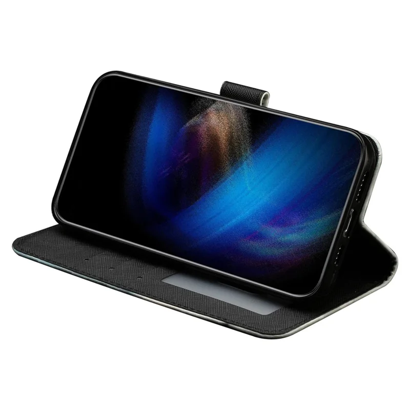 Voor Xiaomi Poco X5 Pro 5G / Redmi Note 12 Pro Speed 5G / Note 12 Pro 5G 3D Patroon Afdrukken Telefoonhoes PU Leren Portemonnee Stand Anti-val Cover - Kat