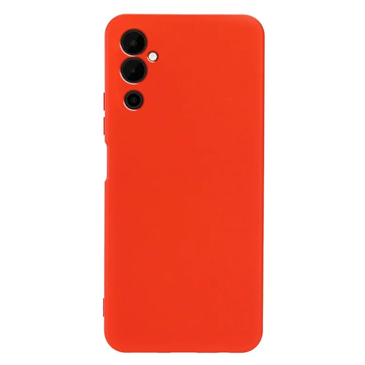 Mobile Phone Case for TECNO Pova Neo 2 4G , Liquid Silicone Soft Lining Cover with Strap - Red