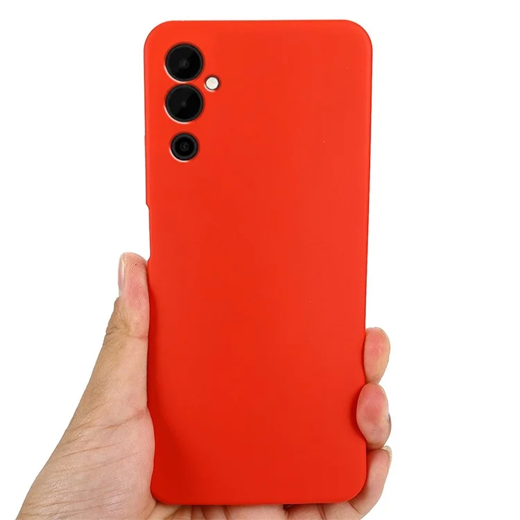 Mobile Phone Case for TECNO Pova Neo 2 4G , Liquid Silicone Soft Lining Cover with Strap - Red