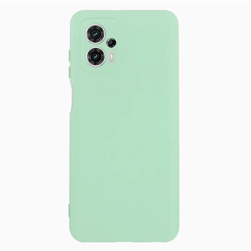 Smartphone Cover for Motorola Moto G13 4G / G23 4G , Liquid Silicone Soft Lining Case with Strap - Green