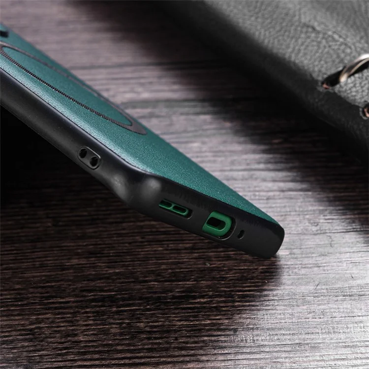 Para Oppo Reno8 T 5G / A1 Pro 5G Capa Magnética Compatível com MagSafe Capa de Telefone de Couro PU PC TPU - Verde