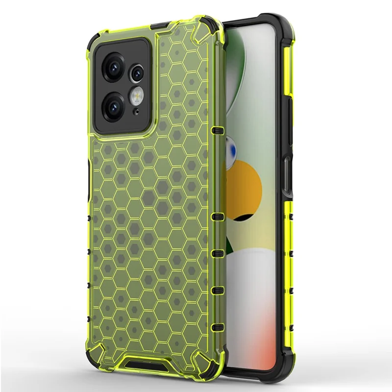 Til Xiaomi Redmi Note 12 4G Honningkagesmønster Telefonbeskyttelsesdæksel TPU+PC Mod Fald - Grøn