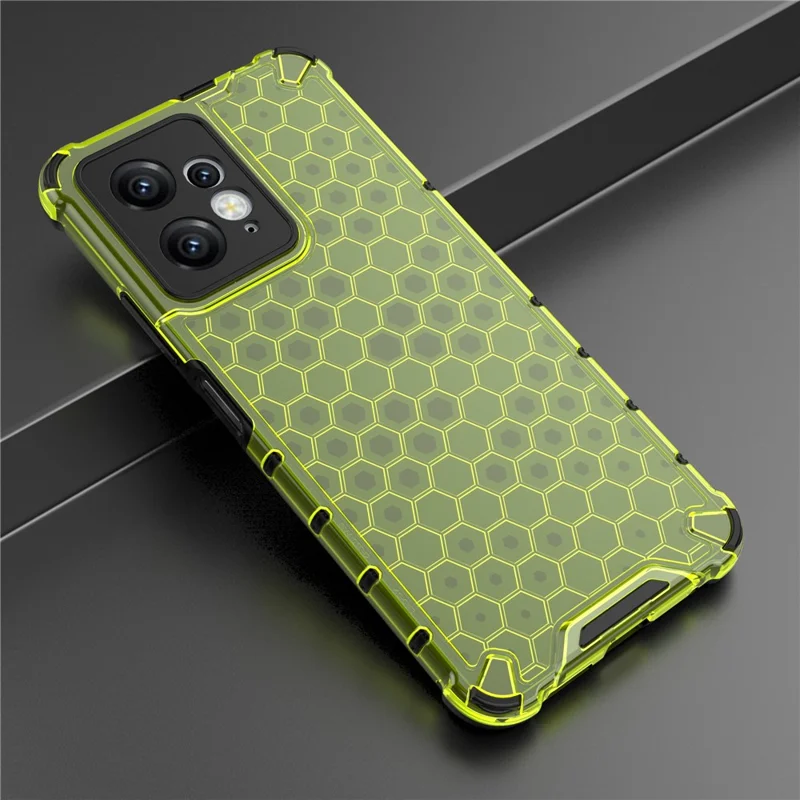 Til Xiaomi Redmi Note 12 4G Honningkagesmønster Telefonbeskyttelsesdæksel TPU+PC Mod Fald - Grøn