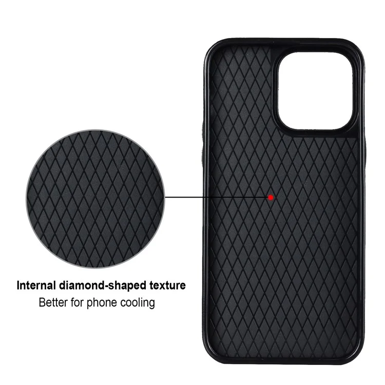 Per iPhone 12 Pro / 12 PU Leather+TPU Cell Phone Case Shockproof Kickstand Phone Cover - Black