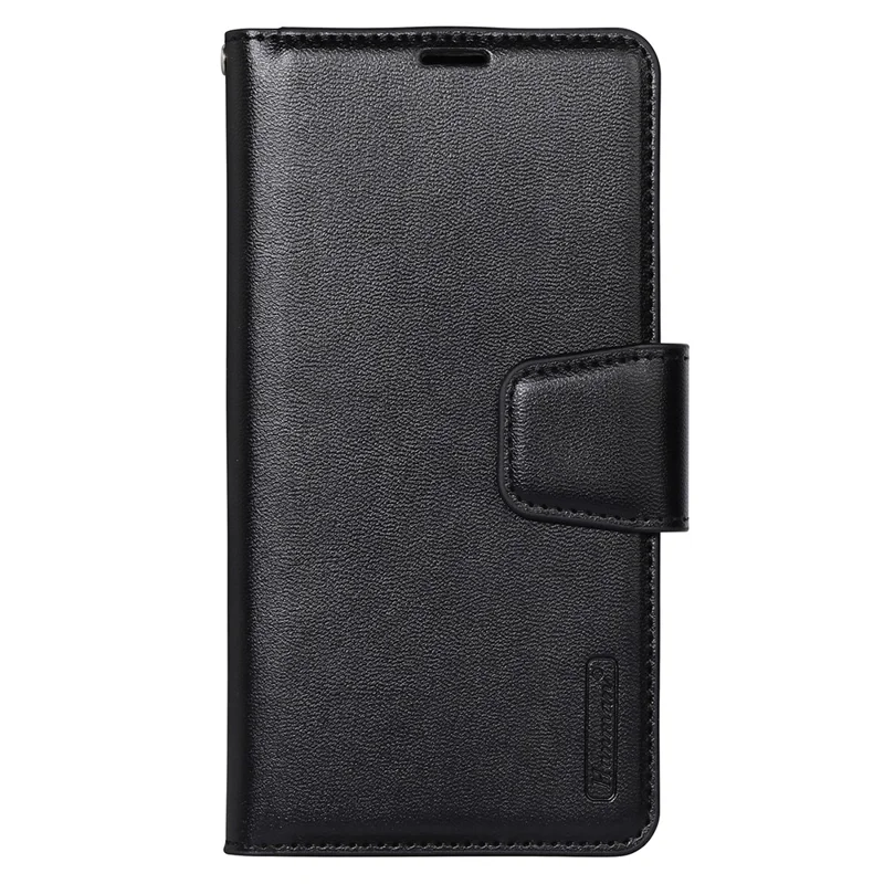 HANMAN Mill Series for Samsung Galaxy S20 FE 4G / FE 5G / S20 Lite / S20 FE 2022 Phone Case PU Leather Stand Wallet Cover - Black