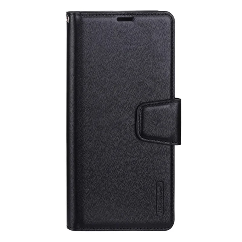 HANMAN Mill Series for Samsung Galaxy A54 5G Mobile Phone Case Wallet Leather+TPU Phone Stand Cover - Black