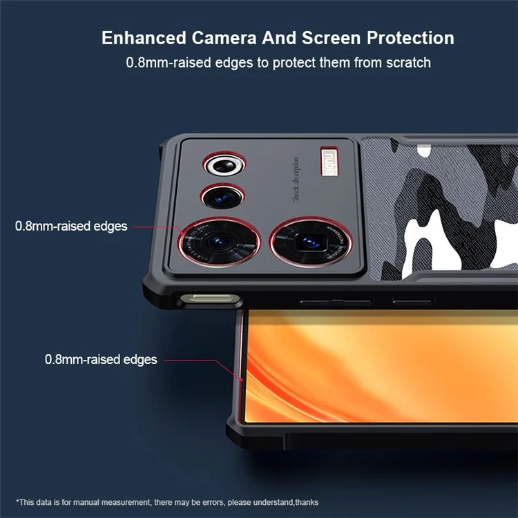 XUNDD For ZTE nubia Z50 Ultra Acrylic + TPU Corners Airbag Shockproof Case Camouflage Pattern Phone Cover