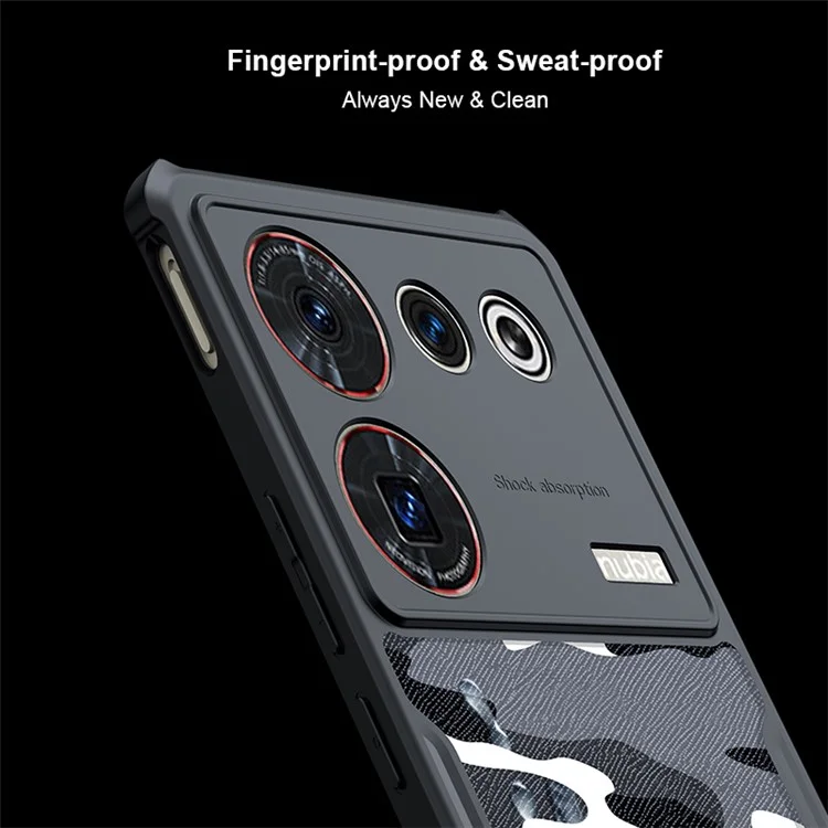 XUNDD For ZTE nubia Z50 Ultra Acrylic + TPU Corners Airbag Shockproof Case Camouflage Pattern Phone Cover
