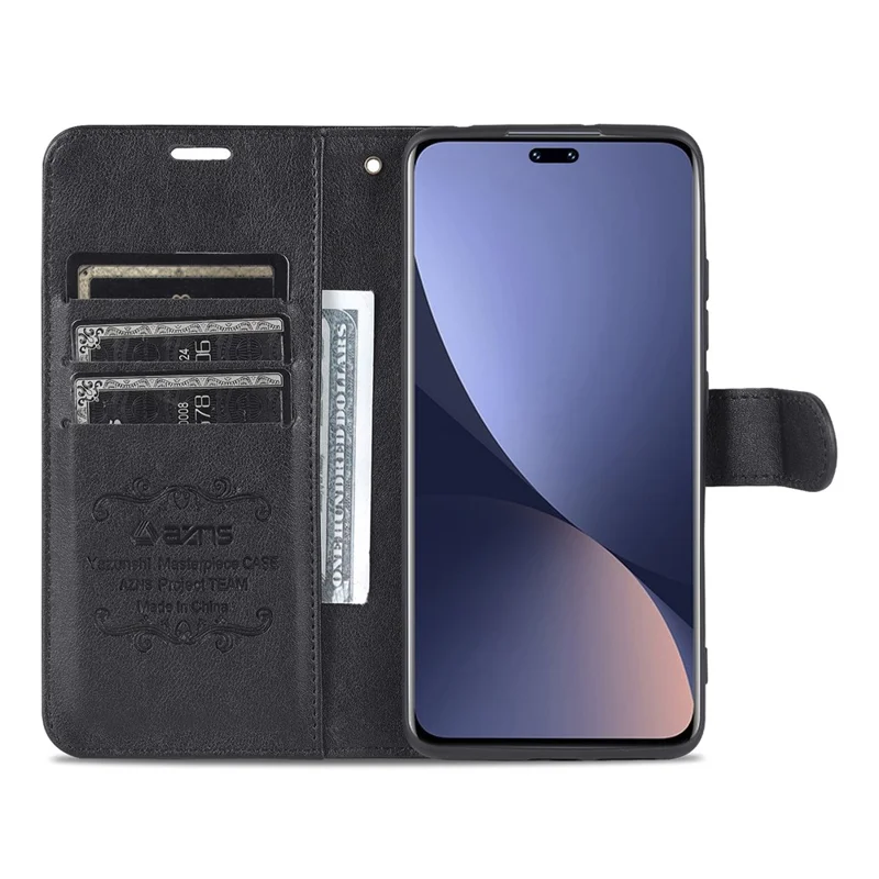 AZNS per Xiaomi 13 Lite / Civi 2 5G Cover Telefono con Supporto in Pelle PU + TPU Custodia Portafoglio - Nero