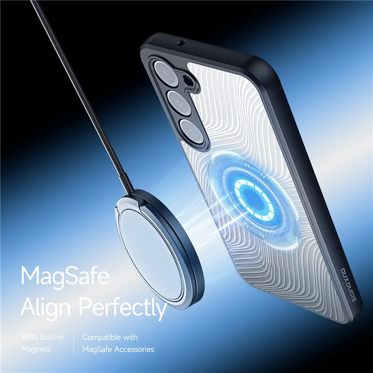DUX DUCIS Aimo Series Magnetische Hülle für Samsung Galaxy S23+ Kompatibel mit MagSafe TPU+PC Matt Phone Cover (REACH-Zertifizierung) - Schwarz