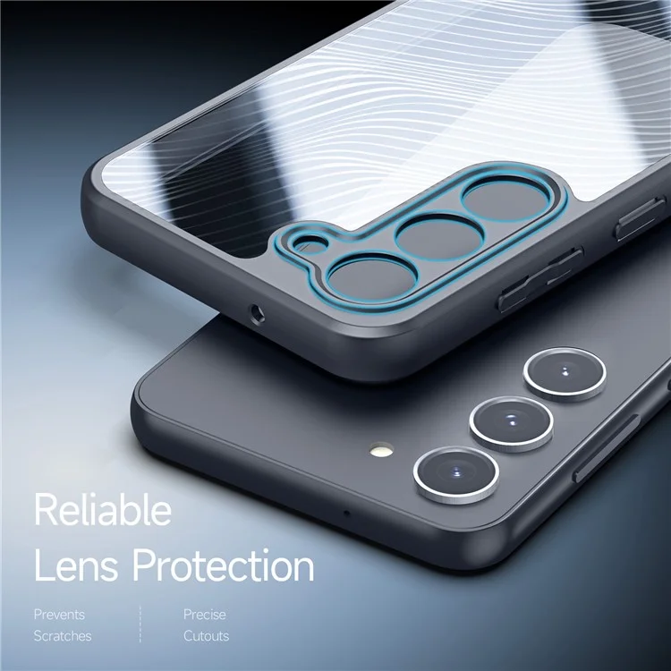 Dux Ducis Aimo Serie Matte Case Para Samsung Galaxy S23+, Cubierta de Teléfono TPU Suave de PC Dura de Doble Capa (certificación de Alcance) - Negro