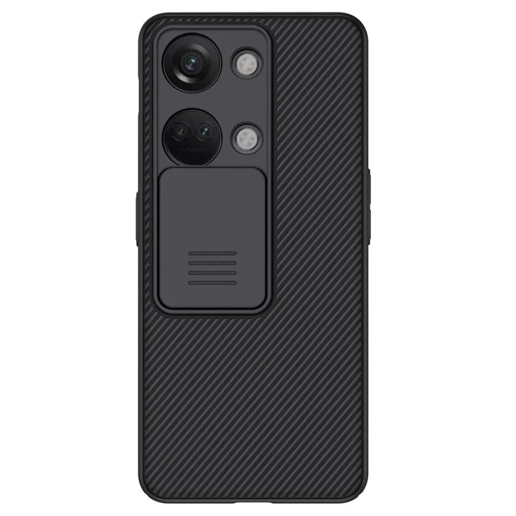 NILLKIN CamShield для OnePlus Nord 3 5G / Ace 2V Жесткий корпус из ПК со слайд-крышкой защиты объектива, противоударный чехол для телефона - черный