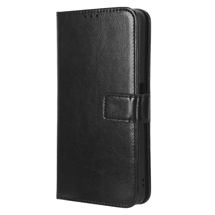 Per OnePlus Nord CE 3 Lite 5G / Nord N30 5G Custodia in pelle portafoglio Stand Crazy Horse Texture Cover per telefono - Nero