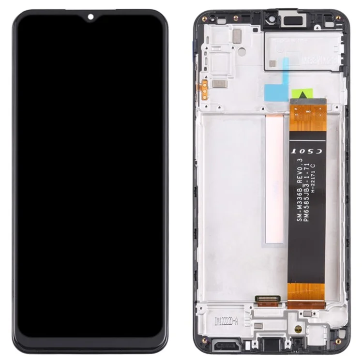 Für Samsung Galaxy M33 5G (globale Version) M336B OEM Grade S LCD -bildschirm Und Digitalisiererbaugruppe + Rahmenersatzteil (ohne Logo)