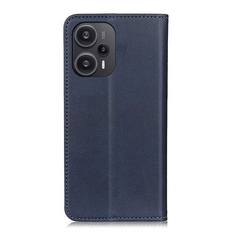 Для Xiaomi Redmi Note 12 Turbo / Poco F5 5G расщепленная кожаная подставка для телефона Чехол против падения Кошелек для телефона - синий