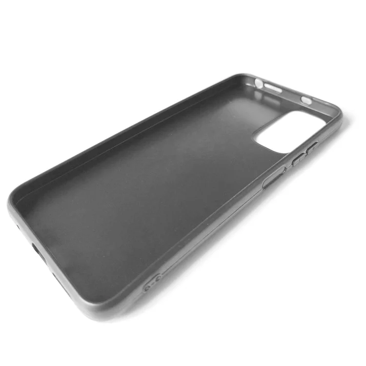 For Xiaomi Redmi Note 11S 4G / Note 11 4G (Qualcomm) Matte TPU Phone Case Ring Kickstand Cover Works for Magnetic Car Mount - Black