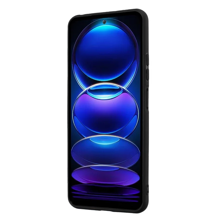 Ring Kickstand Cover for Xiaomi Redmi Note 12 4G Matte TPU Phone Case Works for Magnetic Car Mount - Rose Gold
