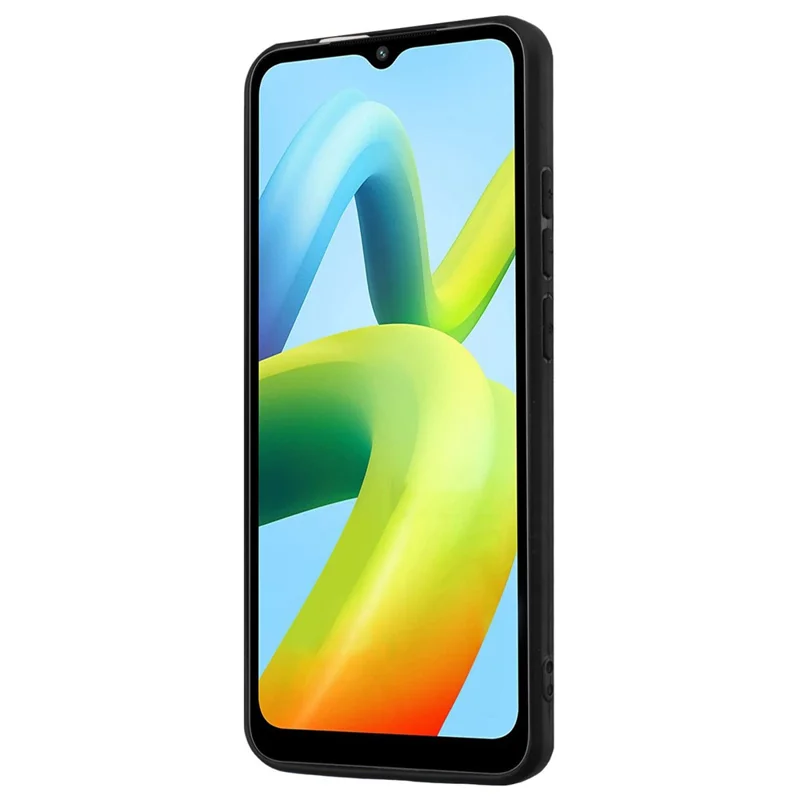 Coque de téléphone mate pour Xiaomi Redmi A1+ 4G / A2+ 4G / Poco C50 4G Housse en TPU avec support de bague pivotante - Or rose