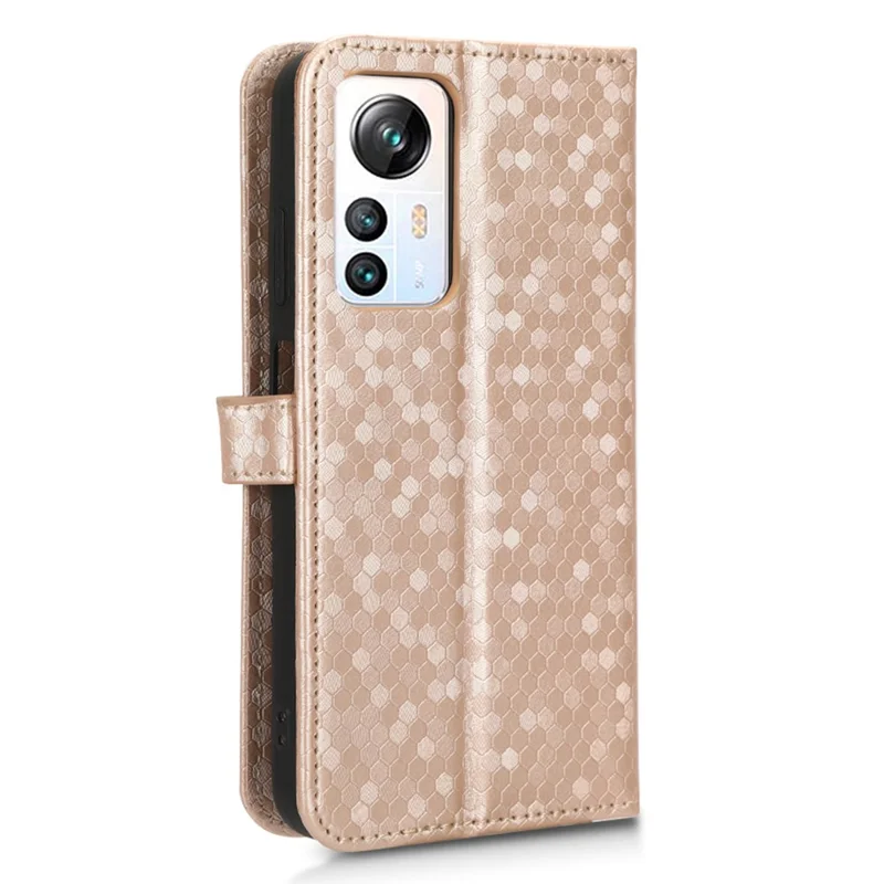 Phone Case for Blackview A85 Wallet Phone Case Dot Pattern Imprinted Leather Cover Shockproof Stand Phone Shell - Rose Gold