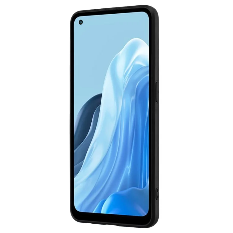 Coque TPU pour Oppo Reno7 4G / Reno8 4G Protecteur de téléphone Mat avec anneau de support - Or Rose