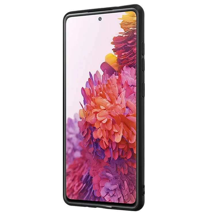 Pour Samsung Galaxy S20 FE / S20 FE 5G / S20 FE 2022 / S20 Lite Housse de téléphone TPU mate avec support de bague - Noir