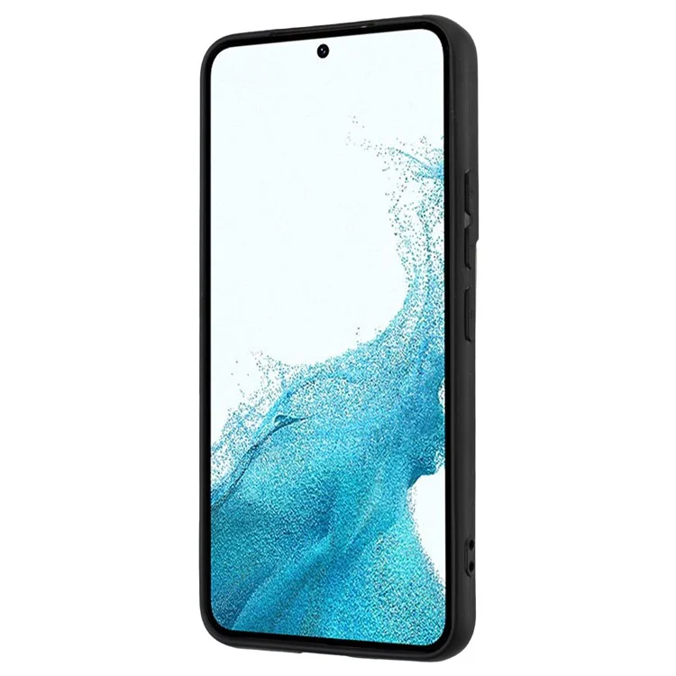 Capa Protetora TPU com Suporte para Kickstand para Samsung Galaxy S21 FE 5G Matte Phone Case Suporte para Montagem Magnética de Carro - Prata