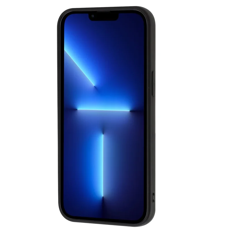 Matte Shell for iPhone 13 Pro Max 6.7 inch TPU Cover Mobile Phone Case with Ring Kickstand - Rose Gold