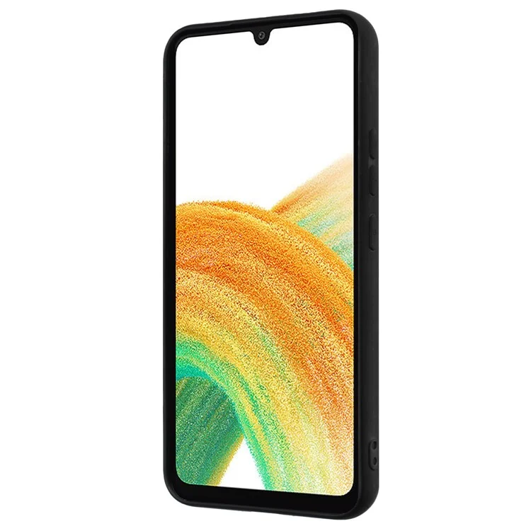 For Samsung Galaxy A24 4G (162.1 x 77.6 x 8.3mm) Phone TPU Case with Ring Kickstand Matte Cover Support Car Magnet Mount - Rose Gold