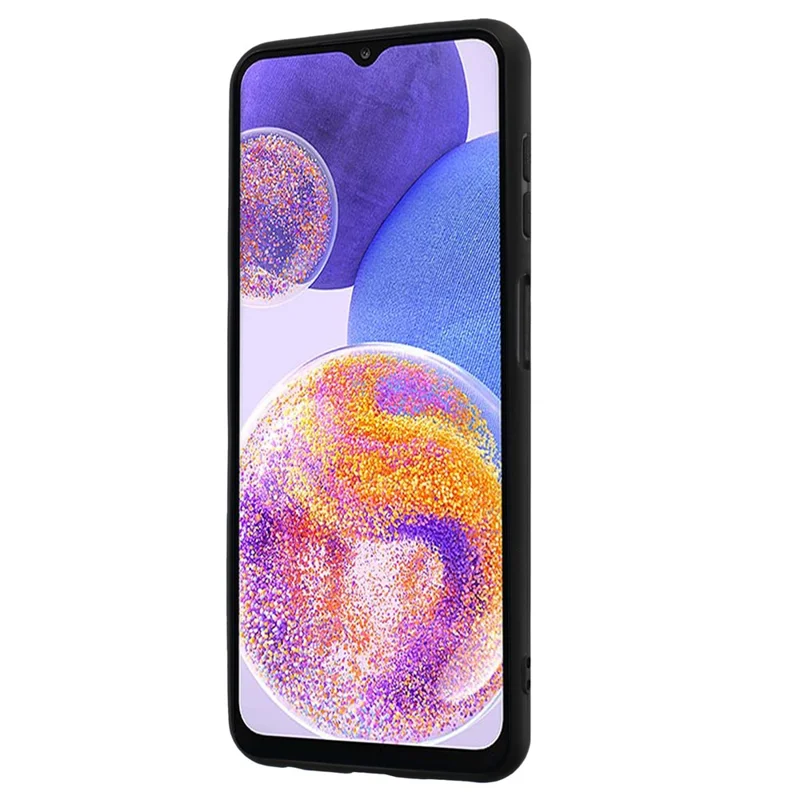 För Samsung Galaxy A52 4G / 5G / A52s 5G Ringhållare Kickstand Matt TPU Skal Mobiltelefon Skyddshölse - Svart