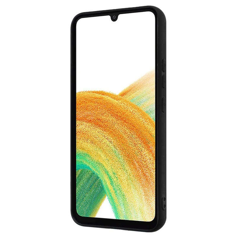 Ring Kickstand TPU Case for Samsung Galaxy A54 5G Fall Protection Matte Phone Cover - Black