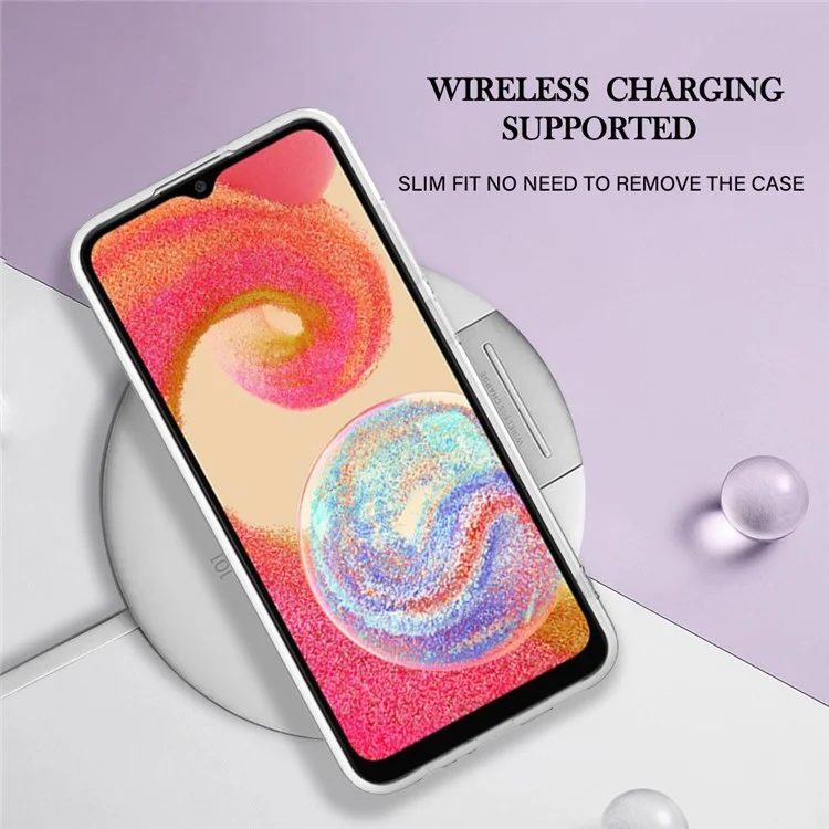 Für Samsung Galaxy A04e 4G / F04 4G / M04 4G YB IMD Serie-16 Stil E Marmorstruktur TPU IMD Handyhülle 2.0mm Galvanisierung Cover - Rose Gold