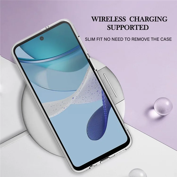 Étui de téléphone YB IMD Series-16 Style E pour Motorola Moto G53 5G / G23 4G / G13 4G IMD Motif Marbre 2.0mm Couverture TPU - Bleu