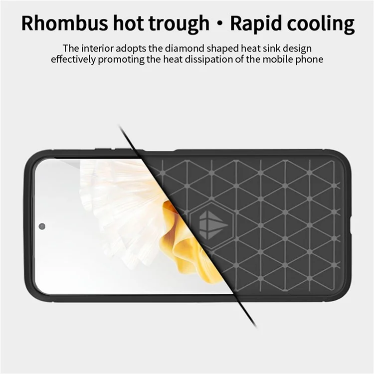 MOFI JK TPU Series-1 for Huawei P60 Pro / P60 Carbon Fiber Texture Brushed Phone Shell TPU Phone Cover - Black