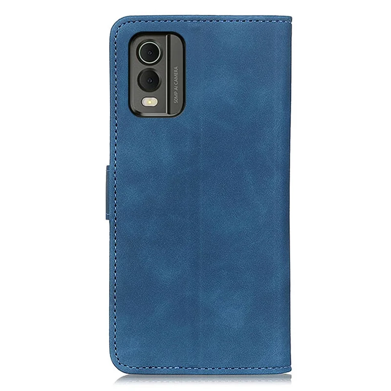 KHAZNEH For Nokia C32 Retro Texture Phone Leather Case Wallet Stand Protective Cover - Blue