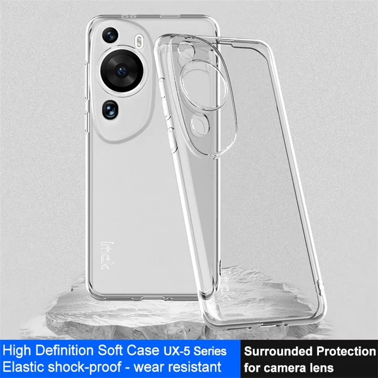 IMAK UX-5 Series Para Huawei P60 Carcasa Transparente Suave Protección Contra Caídas Funda de Teléfono 