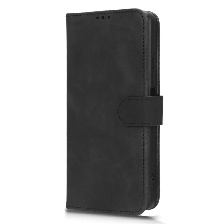Per TECNO Spark 10 Pro Pelle al Tatto Custodia Portafoglio in Pelle Folio Stand Magnetica Custodia Protettiva per Telefono - Nero