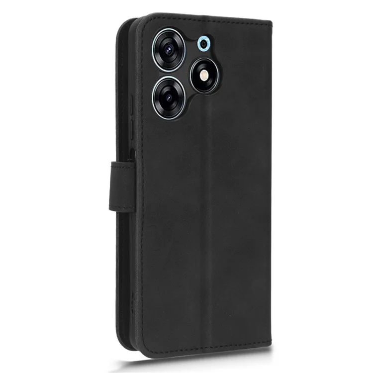 Per TECNO Spark 10 Pro Pelle al Tatto Custodia Portafoglio in Pelle Folio Stand Magnetica Custodia Protettiva per Telefono - Nero