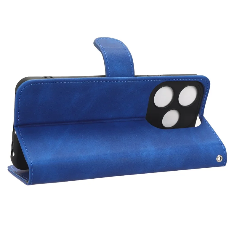 Pour TECNO Spark 10C 4G Étui Portefeuille en Cuir PU avec Support - Bleu