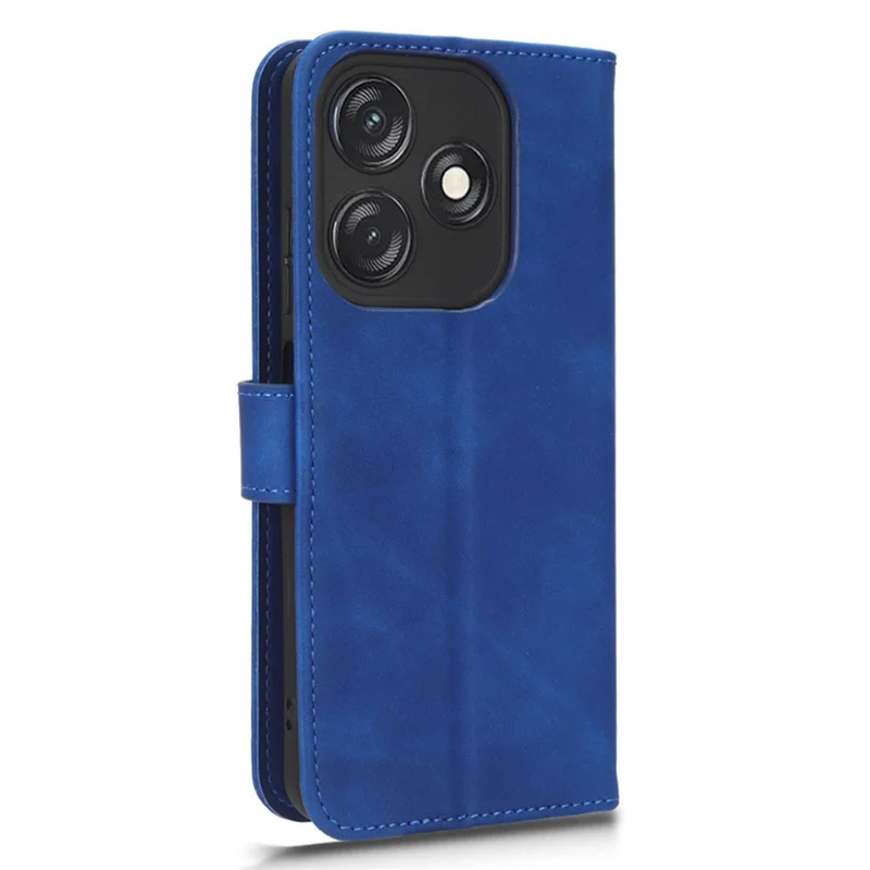 Pour TECNO Spark 10C 4G Étui Portefeuille en Cuir PU avec Support - Bleu