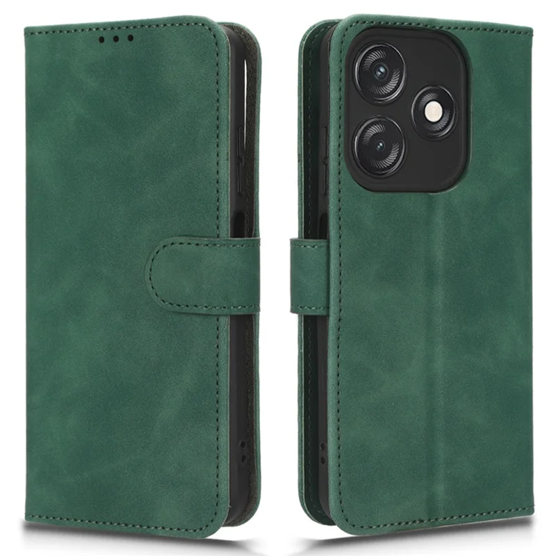 Pour TECNO Spark 10C 4G Étui Flip en Cuir PU avec Support - Vert