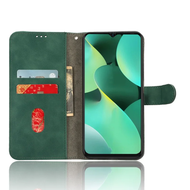 Pour TECNO Spark 10C 4G Étui Flip en Cuir PU avec Support - Vert